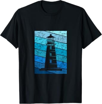 Lighthouse Retro Vintage Seaside Life Sailing Beach Lover T-Shirt