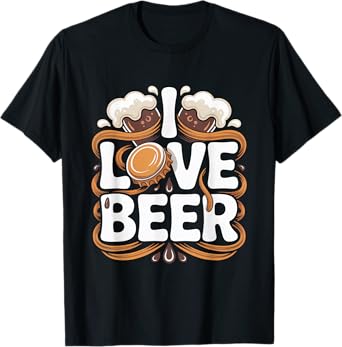 I Love Beer Enthusiast Delight T-Shirt