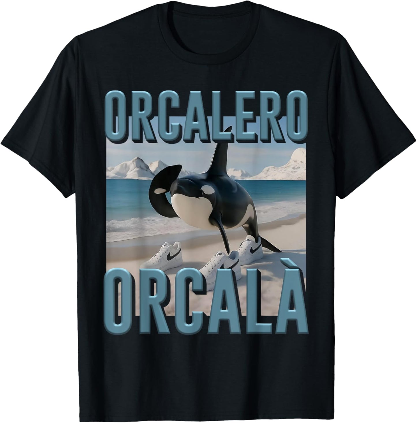 Funny AI Generated Monster Trendy Orcalero Orcala Orca T-Shirt