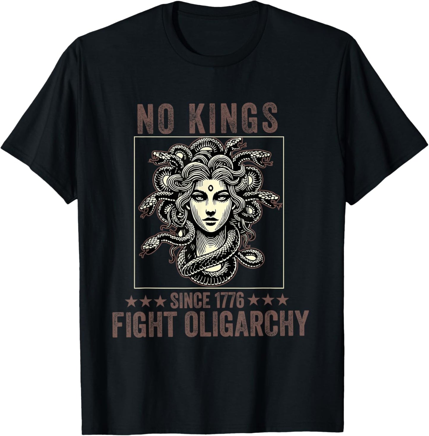 No Kings Fight Oligarchy 4th Of July Feminist Patriot Women T-shirt