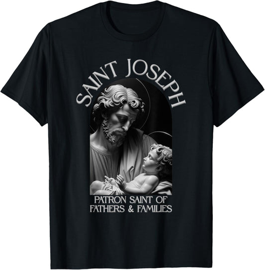 St Joseph fathers day patron Saint Catholic T-Shirt