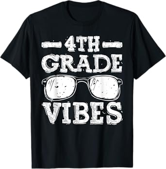 Back to School 4th Grade Vibes, First Day Teacher Children T-Shirt