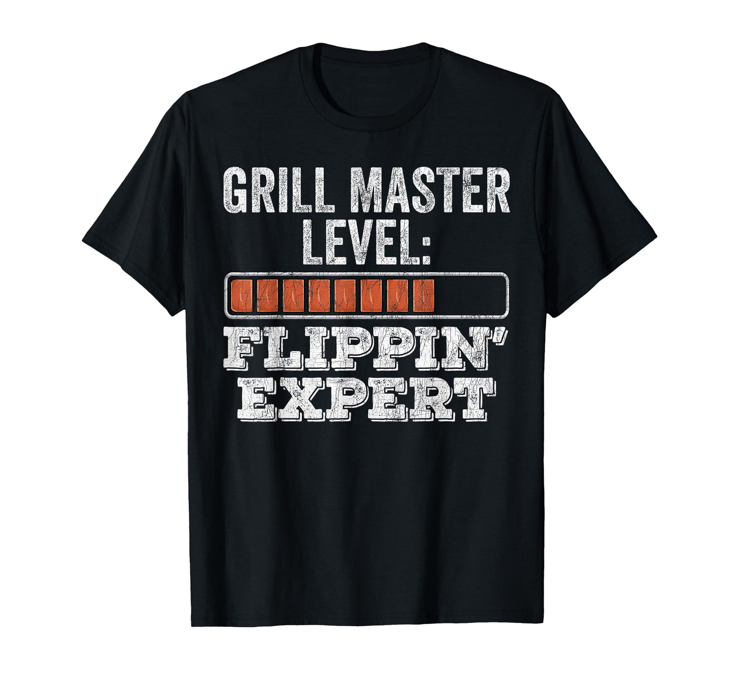 BBQ Grill Dad, Vintage Grill Master Level Flippin' Expert T-Shirt