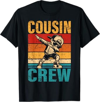 Cousin Crew Dabbing Boy Squad Cousin Family Matching T-Shirt