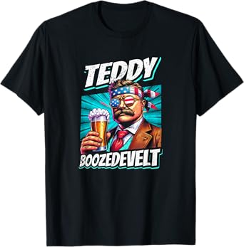 Teddy Boozedevelt Theodore Men Women 4th Of July Roosevelt T-Shirt