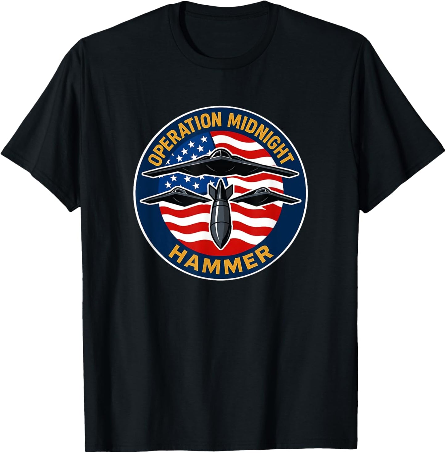 Operation Midnight Hammer - USA Flag Midnight Hammer T-Shirt