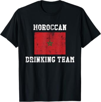Moroccan Drinking Team Funny National Pride Gift T-Shirt