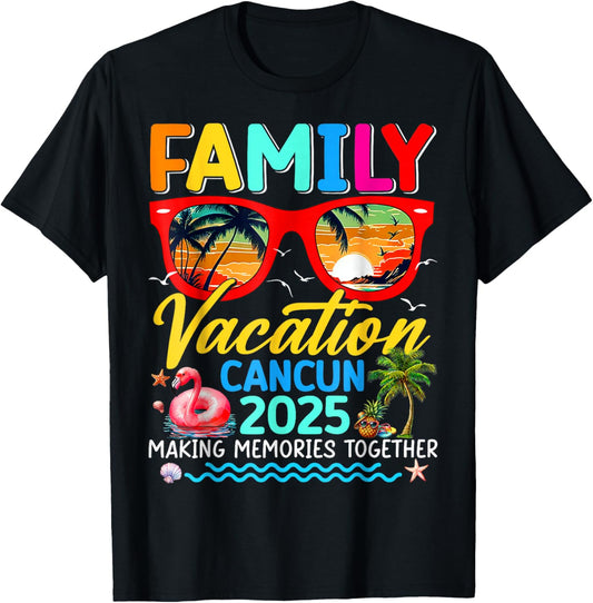 Family Vacation Cancun 2025 Summer Matching Group Trip T-Shirt