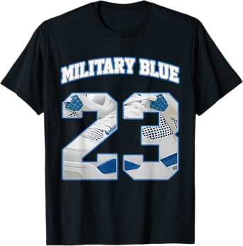 Number 23 Military Blue 4s Loser Lover Matching Tee Retro T-Shirt