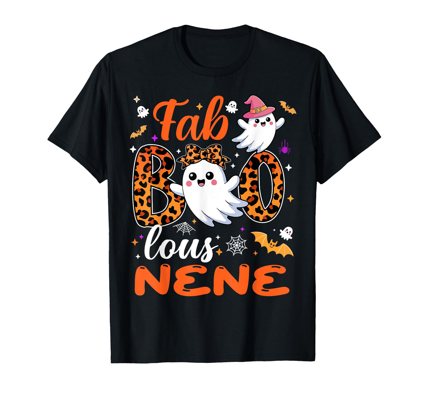 Cute Leopard Fab Boo Lous Nene Spooky Halloween Costume Gift T-Shirt