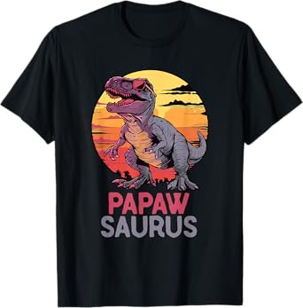 PapawSaurus Dino Dinosaur Papaw-Saurus T-Rex Funny Trex T-Shirt