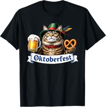 Oktoberfest Cat German Beer T-Shirt