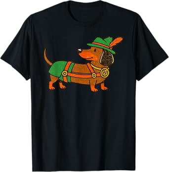 Oktoberfest Dachshund Sausage Dog Funny Oktoberfest T-Shirt