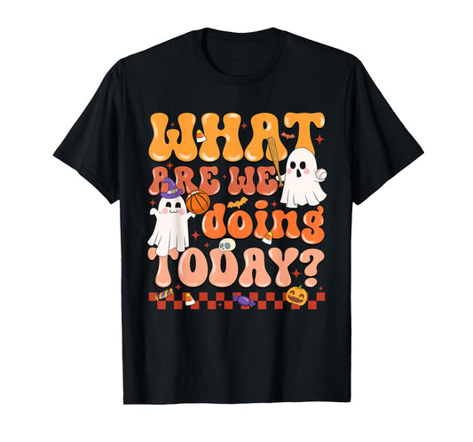 What Are We Doing Today Halloween PE Spooky Teacher T-Shirt