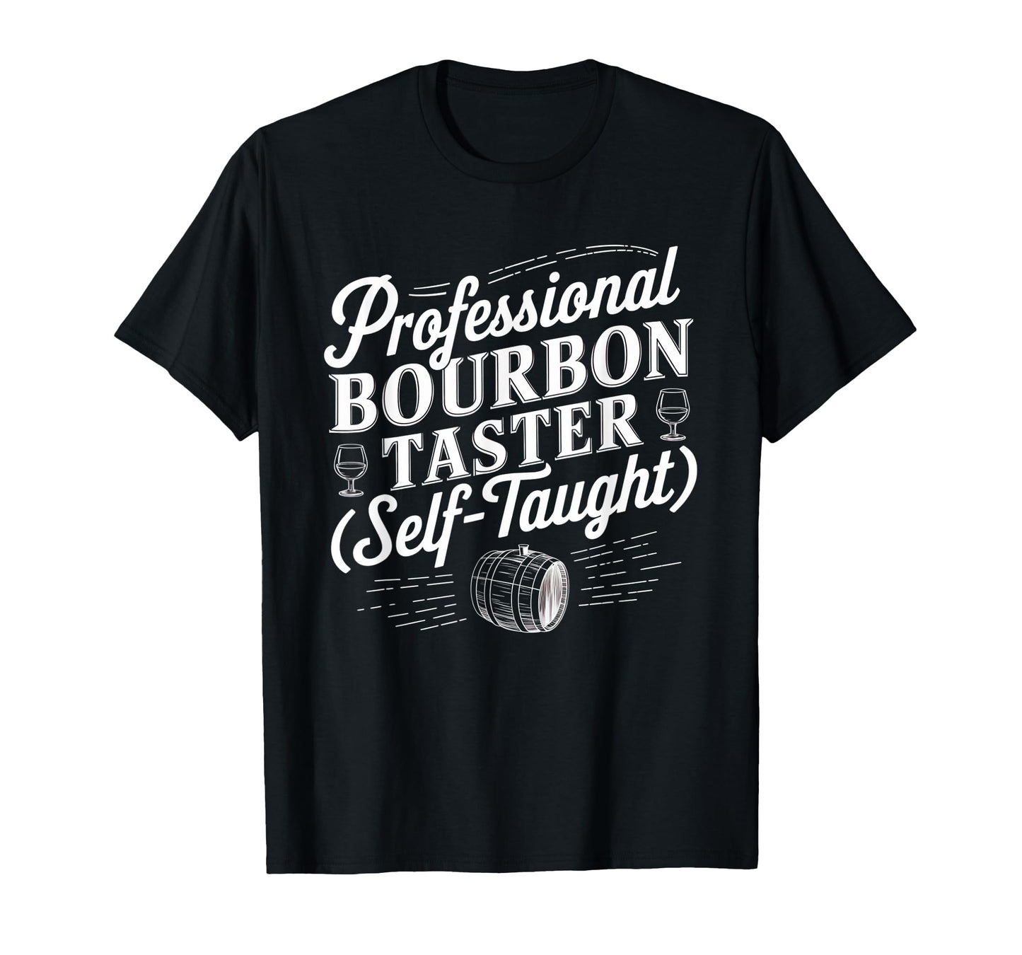 Professional Bourbon Taster Vintage Barrel Humor T-Shirt