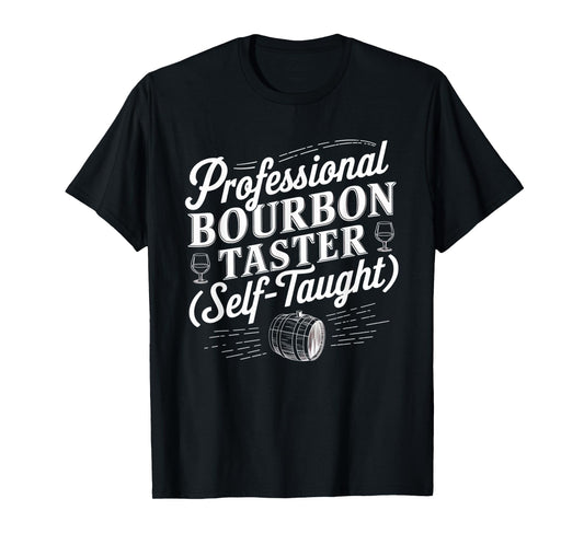 Professional Bourbon Taster Vintage Barrel Humor T-Shirt