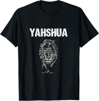 Yahshua - Hebrew Christ Lion Tribe Of Judah T-Shirt