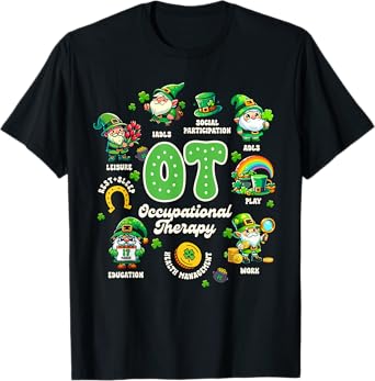 St. Patrick's Day OT Occupational Therapy OT Squad Therapist T-Shirt