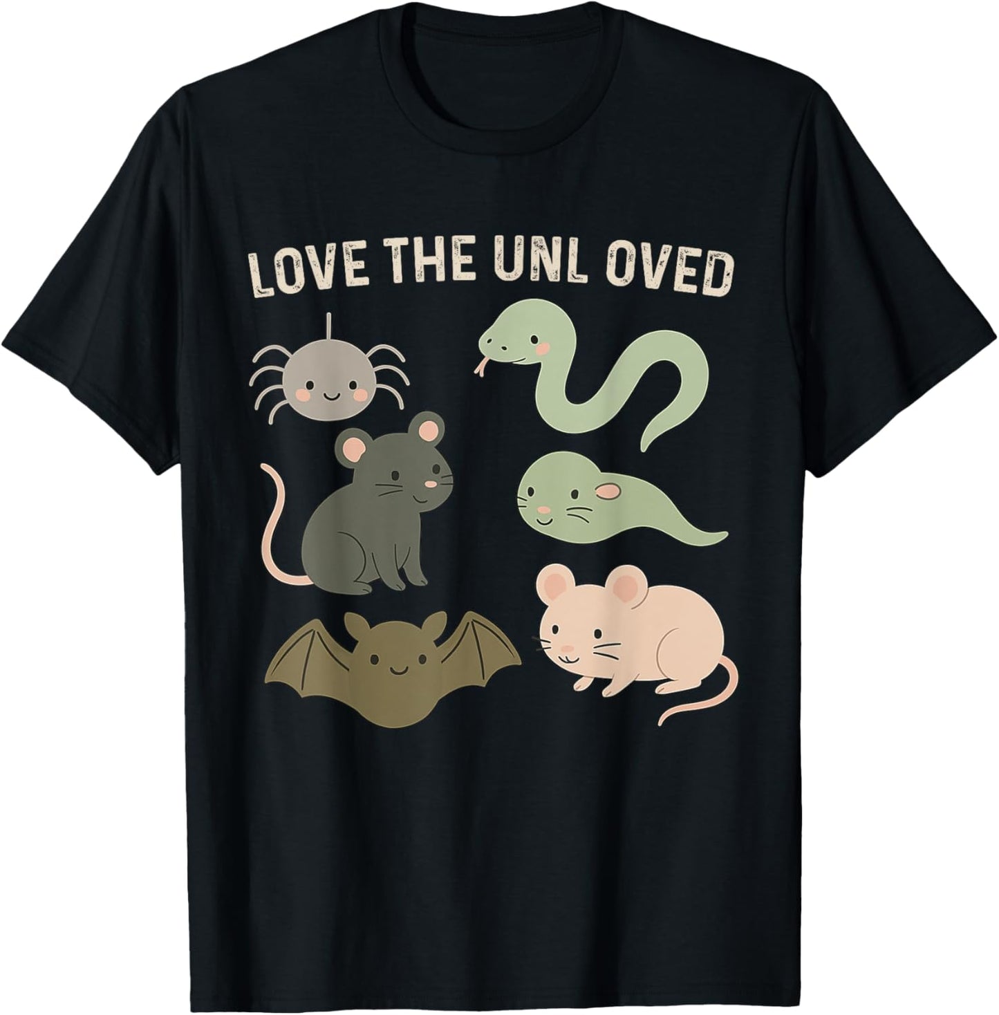 Cute Love The Unloved Pigeon Rat Frog Funny Animal Lover T-Shirt