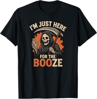 Boo-Halloween Booze, Men's Costume Whiskey Halloween T-Shirt