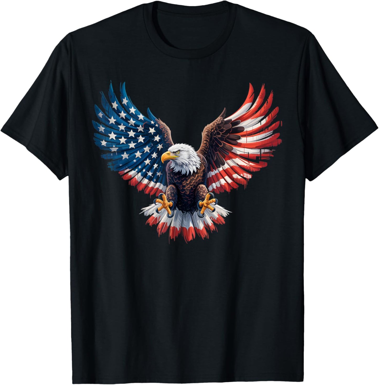 American Flag Bald Eagle Patriotic Pride 4th Of July Usa T-shirt