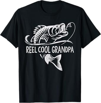 Reel Cool Grandpa Fishing Gifts Grandpa Father's Day T-Shirt