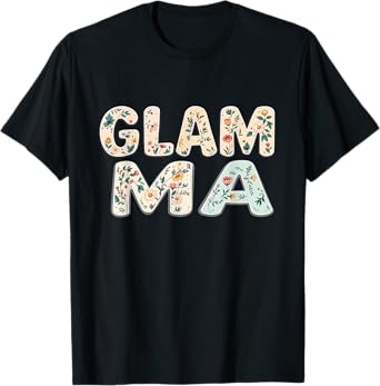 Wildflowers Glamma Floral Mother's Day Glamma T-Shirt