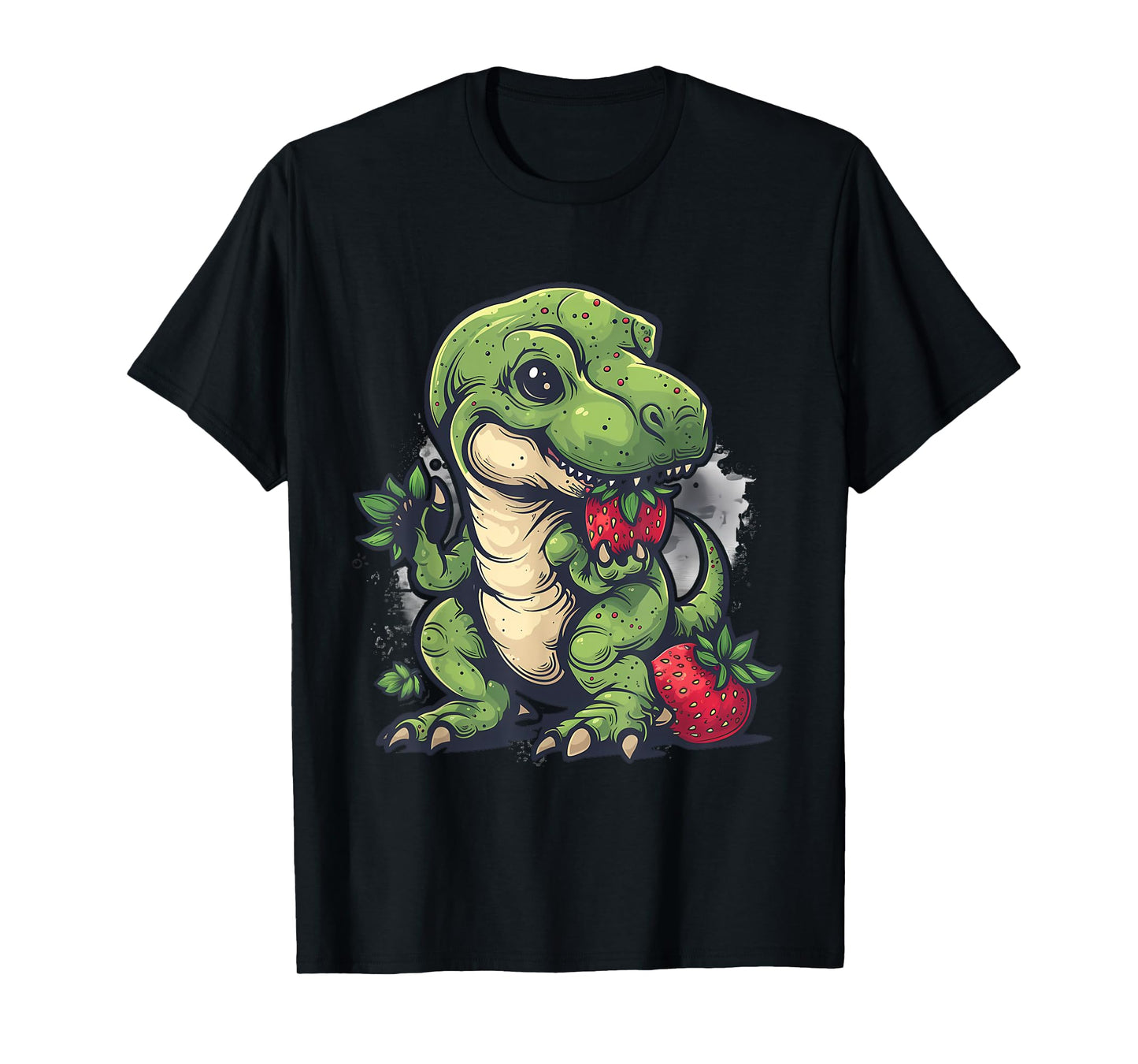 Strawberry Dinosaur Cute Dino Wildlife Strawberries T-Rex T-Shirt