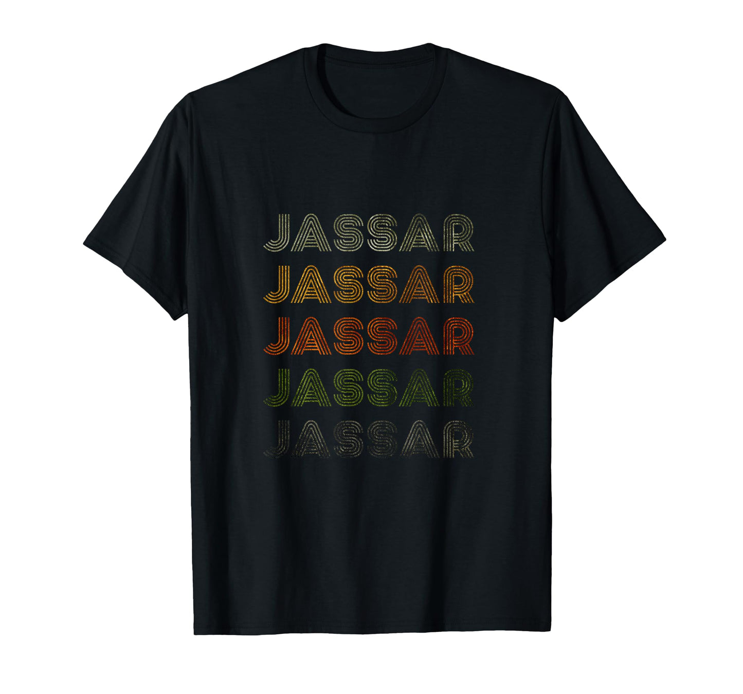 Love Heart Jassar Tee Grunge Vintage Style Black Jassar T-Shirt