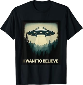 I Want To Believe Vintage Classic Photo UFO Dream Encounter T-Shirt