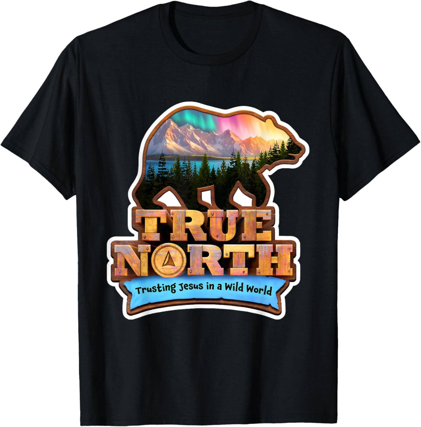 True North VBS 2025 Christian Trusting Jesus Wilderness T-Shirt