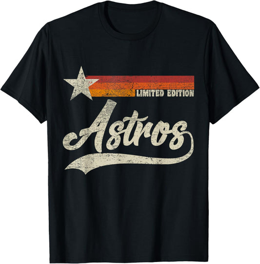 Vintage Astros Retro Style 70s 80s First Name T-Shirt