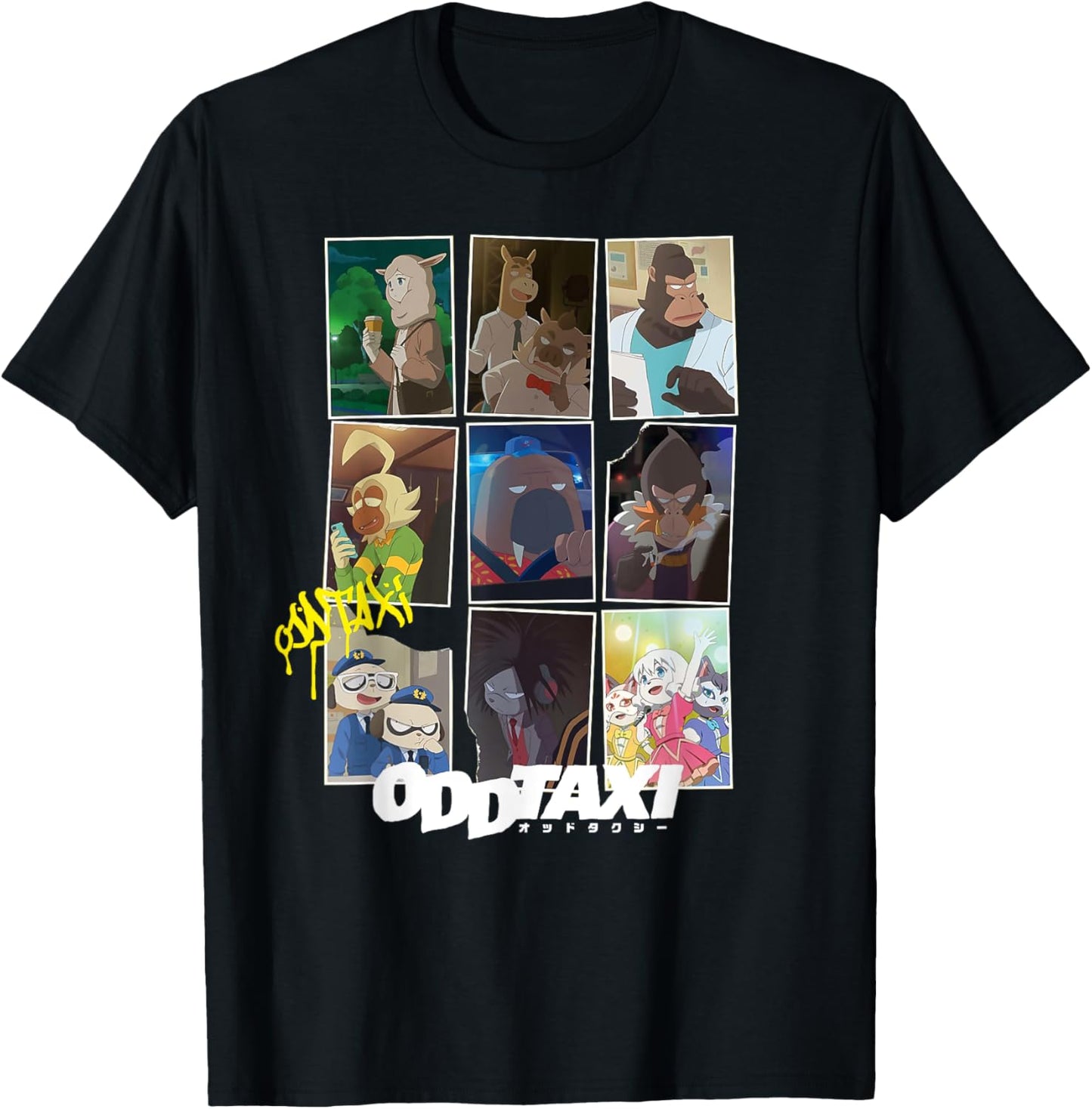 Driver Walrus Taxi Gridded Lives Anime Manga Japanese Lover T-Shirt