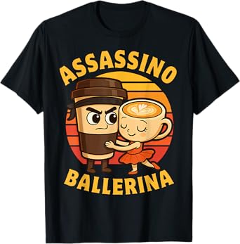 Cappuccino Assassino Ballerina Funny Italian Brainrot Meme T-Shirt