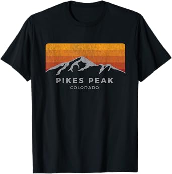 Distressed Colorado Pikes Peak T Shirt: Summer Edition Men Women T-Shirt