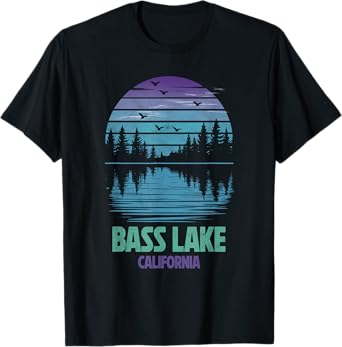 Bass Lake California Outdoors Vintage T-Shirt