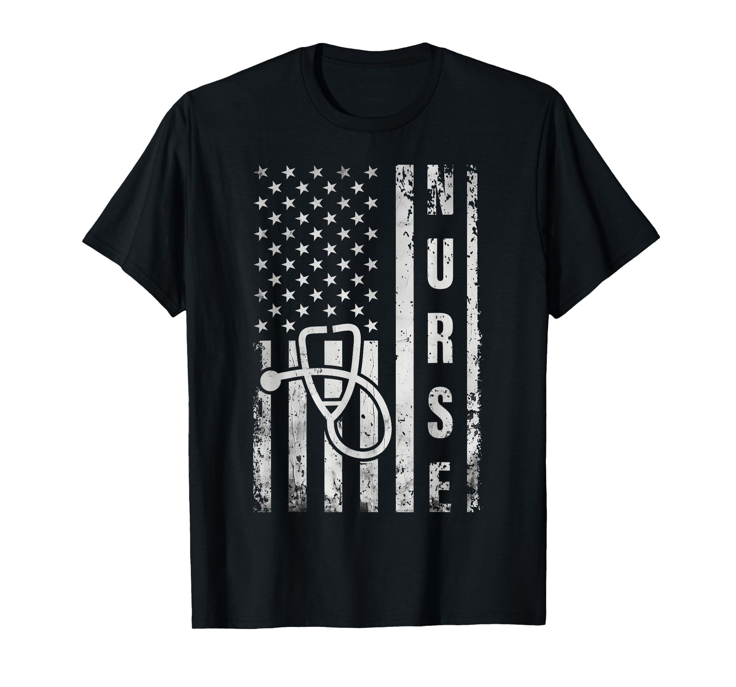 Funny American Flag Nurse Day Idea Nurses Life T-Shirt