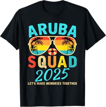 Aruba Squad 2025 Vacation Friends Family Matching Group T-Shirt