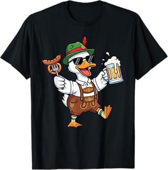Wurst Behavior Oktoberfest Goose Funny German Beer Festival T-Shirt