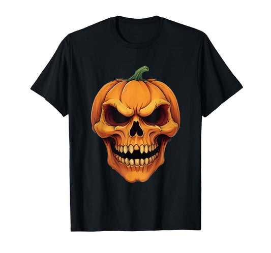 Halloween Skull Pumpkin T-Shirt
