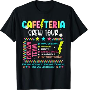 Lunch Lady Squad Back To School Tour Cafeteria Crew Tour T-Shirt
