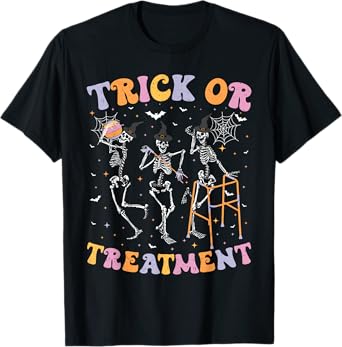 Trick or Treatment PT Physical Therapy Therapist Halloween T-Shirt