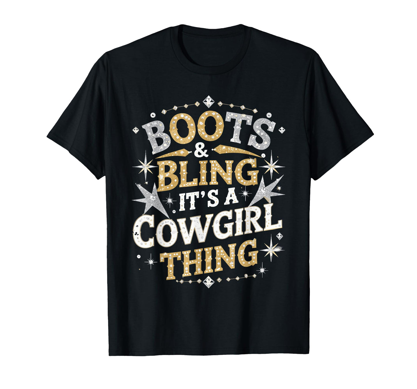 Boots and Bling It's Cowgirl Thing Western Country Melanin T-Shirt