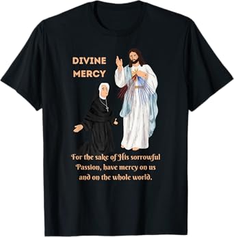 Divine Mercy Jesus and Saint Faustina T-Shirt
