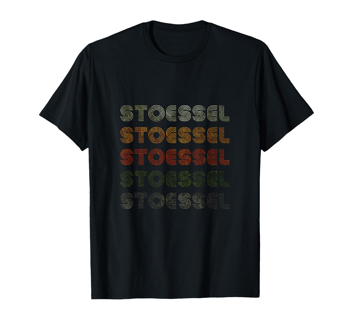 Love Heart Stoessel Tee Grunge Vintage Style Black Stoessel T-Shirt