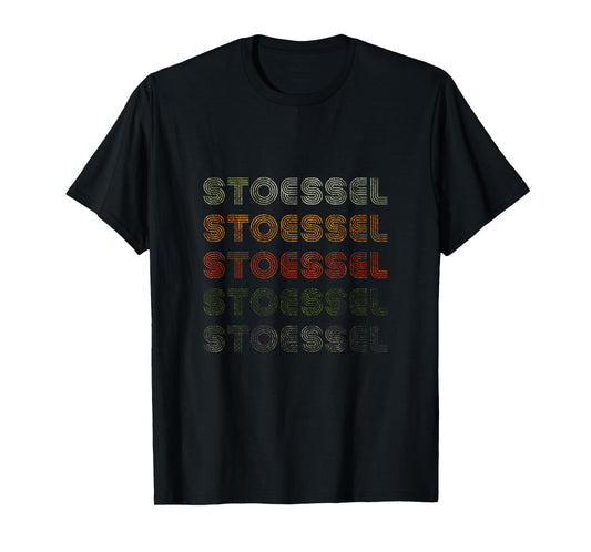 Love Heart Stoessel Tee Grunge Vintage Style Black Stoessel T-Shirt