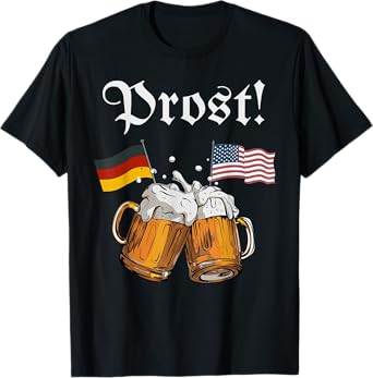 Prost Beer German American Flag Oktoberfest Men Women Mug T-Shirt