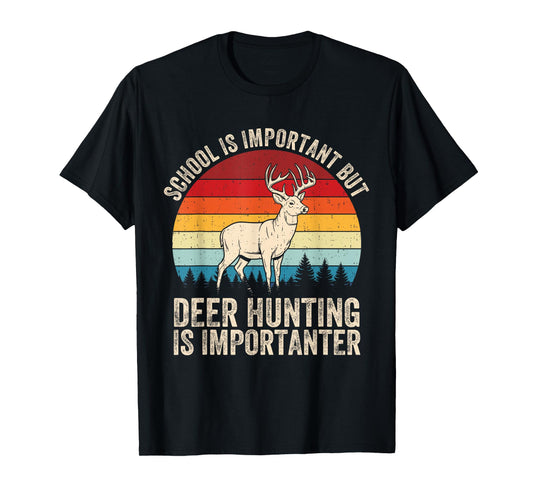 Deer Hunting Wildlife Forest Hunter Animal Lover Men Boy Kid T-Shirt