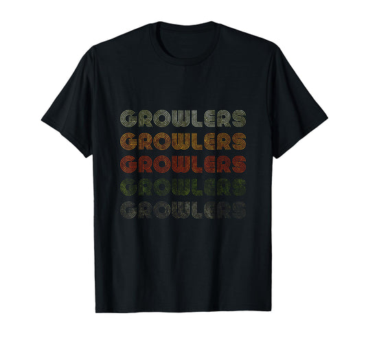 Love Heart Growlers Tee Grunge Vintage Style Black Growlers T-Shirt