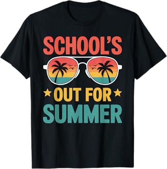 Schools Out For Summer Shirt Teacher Kids Last Day Of School T-Shirt